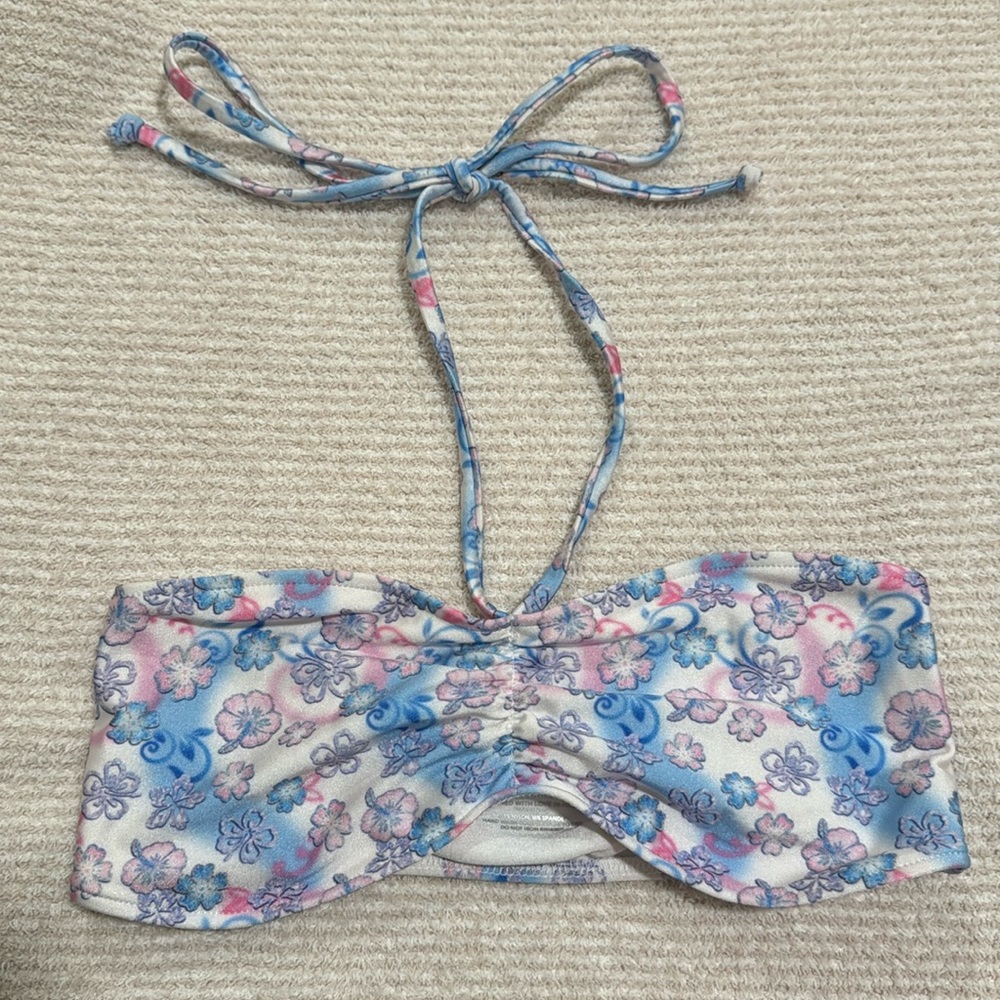 FRANKIES BIKINIS FLORAL SHINE BIKINI TOP